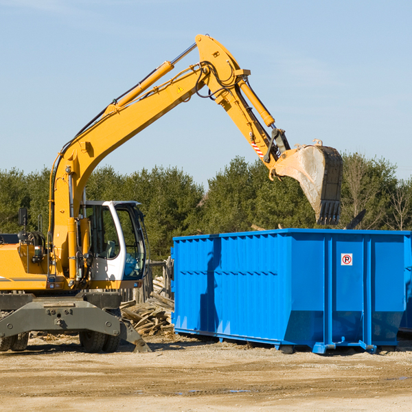 are there any restrictions on where a residential dumpster can be placed in Ridge Maryland